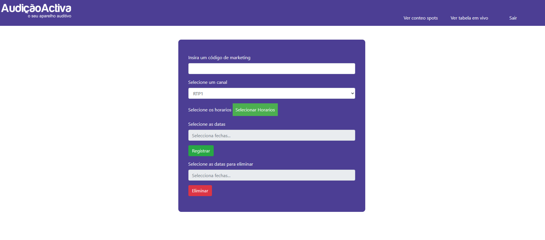 tv mkt codes ingreso